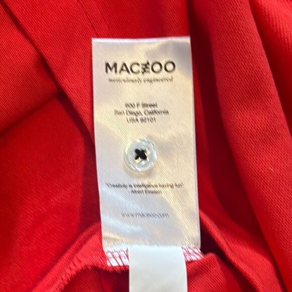 Men’s Maceoo Red Mozart Solid Tip Polo Shirt Size M (3) - Picture 12 of 16